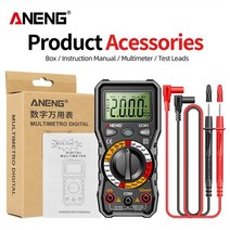 멀티테스터기 접촉/비접촉 타코메타/회전계/RPM/회전수측정기 aneng smart digital multimeter sz301 sz302 resistance capacitor, sz301 블랙
