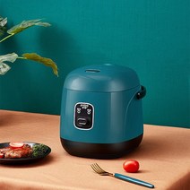 미니 쿠커 220V 1.2L 200W 미니 알루미늄 합금 붙지 않는 밥솥 멀티 전기 가정용 주방 1-2 인용 요리 기계, 02 파란_03 With AU Converter