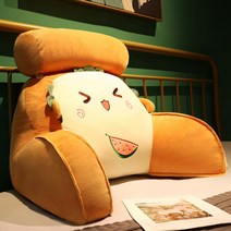 가죽소파 1인 3인 4인 모던 거실 패브릭 2인 침대 옆 부드러운 가방 대형 백스름 소파 기숙사 학생 베개 침대 침대 침대와 허리 패드 베개 베개 베개 베개 베개, 큰 쿠션 헤드 레스트 (705025 cm, 독립적 인, 수박 토스트