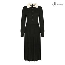 JJ지고트 배색 칼라 펄 니트 원피스 GM2A1OP24