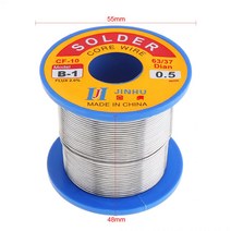 솔더 와이어 0.5/0.6/0.8/1.2mm 300g 63/37 B-1 주석 전기 납땜 인두용 2.0% 플럭스가있는 깨끗한 로진 코, 01 0.5mm 300g
