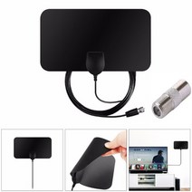해외 무료 TV 폭스 HD 디지털 DTV 실내 TV 안테나 TVFox HDTV 안테나 DVB T VHF UHF ISDB ATSC DVB 신호, 한개옵션0