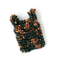 주름 장바구니, 패턴플라워카키, 3개