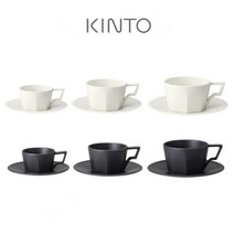 킨토 OCT 커피잔세트 3size / 화이트 블랙, 80ml