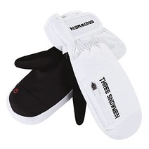 스키 Mittens 터치 스노우보드 장갑 방수 하이킹 남여, 07 White B_02 Large