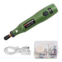 전동 드릴 미니 그라인더 전동공구 소형 그라인더 밀링 연마 USB 충전 연마 도구 드릴 조각사 펜 미니 무선 전기 그라인더 세트 다기능 전동 공구, 초록
