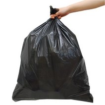 그린팩코리아 다용도 평판 비닐봉투 블랙, 20L, 200개