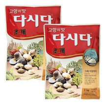 조개 다시다 1kg + 1kg 씨제이 제일제당 고향의맛 다시다, (CJ) 조개 다시다 1kg + 1kg