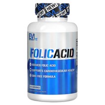 이보루션 뉴트리션 EVLution Nutrition 엽산 800mcg 120정, 1개
