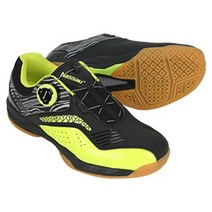 100% 정품 낫소 남녀공용 배드민턴화 블랙&형광그린 (SWG-118940)