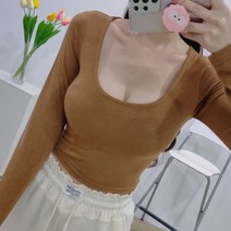 딥유넥 슬림 디욜 해라 반크롭긴팔티