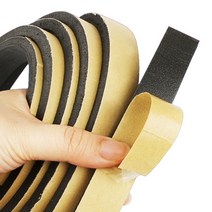 마그네틱 접착 테이프 고무 스트립 EPDM 스폰지 씰링 밴드 방음 폼 씰 Anti-collision Seal Gasket, [01] 10m, [12] 3mmx40mm, 1개