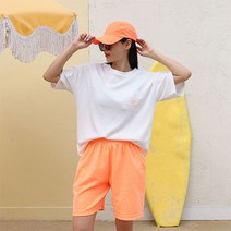 순이들 여성 아노락 포켓 반팔 반바지 트레이닝세트