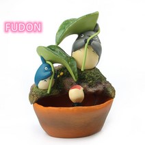 토토로 분수 천연 가습기 실내분수 지브리 수기운 보충 Esyuse 증정, 토토로 그린 리프