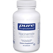 퓨어인캡슐레이션 비타민B3 나이아신 아마이드 1000mg 캡슐 90정