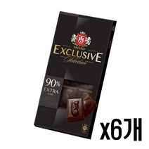 익스클루시브 다크 초콜릿 90% 100g, x6개