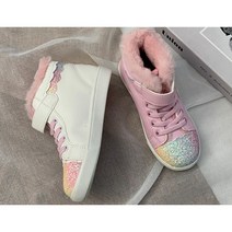 유아 여아 키즈 아동 패딩 털안감 레인보우 핑크 바이올렛 부츠 미끄럼방지