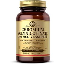 Solgar Chromium Polynicotinate 200 mcg 100 식물성 캡슐 - 건강한 혈당 대사 지원 - 나이아신 결합 크롬 - 효모 프리 비건 글루, 상세내용 참조, 1개