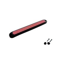25cm 10v30v 15led 자동차 미등 후면 안개등 중지 캐러밴 브레이크 램프 트럭 트레일러 외부 조명 트럭 램프 1 개, 없음, red+constant