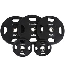 베스코 바벨 TPU 4홀 우레탄 중량원판 2.5kg 5kg 10kg 15kg 20kg