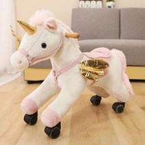 포니사이클 승마 타기 말 목마 사이클 어린이 완구 슈돌 교구, 화이트 유니콘 슬라이딩 말