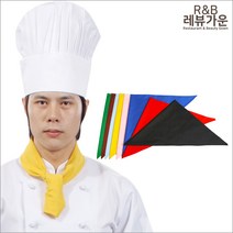 레뷰가운 AC01 주방타이 삼각타이 스카프겸용 두건 주방모자 요리사타이 쉐프타이, 1개, AC01_보라