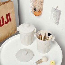 미니 탁상용 휴지통 음식물 쓰레기통, 그레이