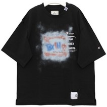 메종미하라야스히로 국내배송)미하라야스히로 23SS A10TS702 BLACK 티셔츠