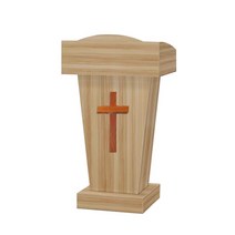 교회 강대상 연단 원목 설교대 목사님 예배 강당 강단, 브라운