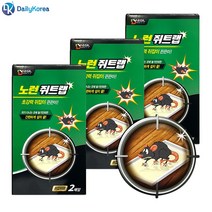 노런 쥐트랩 6매 쥐잡이 끈끈이 쥐퇴치 D