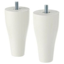 이케아 카바르프 다리2P 화이트 지름5cm 원목 아크릴페인트, 단품
