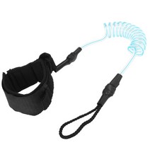 스킴보드 패들 서핑 물놀이 보드 여름 sup 4 피트 발목 가죽 끈 탄성 코일 스탠드 다리 로프 발목 가죽 끈 117, 맑은 파란색