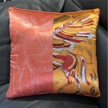 실크 Pillowcase 브랜드 디자인 격자 무늬 말 소파 던져 베개 의자 자동차 쿠션 커버 홈 인테리어 패션 베개, 18, 45x45cm