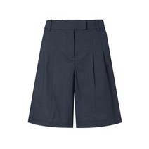 22SS 네이비 턱장식 면혼방 밴드반바지 WWPA2B371N3