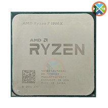 CPU AMD 라이젠 7 1800X 프로세서 3.6 GHz 8 코어 16 스레드 L3 16M 95W YD180XBCM88AE 소켓 AM4