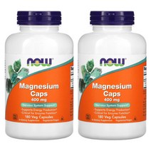 나우푸드 아이허브 2개X Now Foods 마그네슘 캡스 400mg 180베지캡슐
