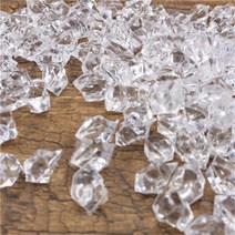 2000 조각 아크릴 얼음 크리스탈 칩 비산 꽃병 필러 투명 석 집 장식, 01 Clear