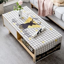 명품 식탁보 모던 미니멀 테이블보 코튼 린넨 Yinshang, 【보통면과 린넨】 50 * 160cm, 아름다운 커피 테이블 천을 포용