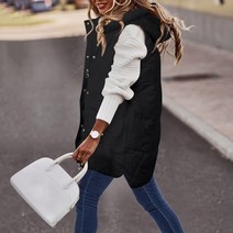 경량패딩 남자 여자 공용 패딩 흰색 이월 보세 가벼운 점퍼 자켓 가 겨울 면 퀼트 라운드 넥 경량 지퍼 긴 조끼 재킷