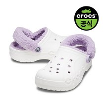 크록스 성인 BAYA LINED FUZZ STRAP CLOG WTL (22FUCL206633)