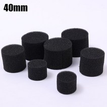 무토양 묘목 스폰지 블록 배양 그물 화분 수경재배 정원 뿌리 뽑기 10 개, 06 10pcs 40MM Black