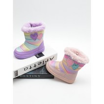 매직 매직 무지개 스키 부츠 패딩부츠 쥬니어부츠 아동부츠 털부츠