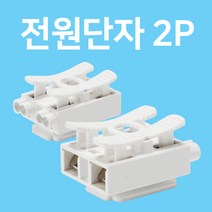 전기 전선 전원 연결 단자 단자대 커넥터 2P, 1개
