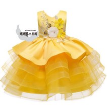 베베몽스토리 공단플라워삼중드레스(5color) 드레스