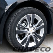 CHADECO 쉐보레 크루즈 2013년 17인치 휠마스크 카본 휠스티커 휠커버 랩핑 카본 홀로그램 튜닝 용품, 타입_J타입, 1개