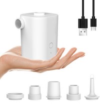 KORELAN 캠핑 스마트 다용도 무선 휴대용 에어펌프, 흰색