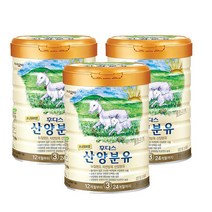 산양분유 3단계 800g 3캔, 일동후디스 프리미엄 산양유아식
