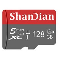 microsd 메모리 스마트폰 외장 캠코더 SHANDIANTF 카드 16GB 32GB 64GB 클래스 10 4GB 8GB 6 스마트 SD TF 실제 용량 전화 카메라, 128GB