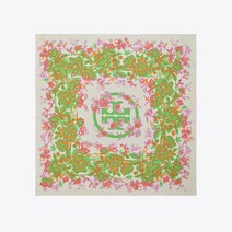 토리버치공식 수입원 23SS토리버치 공식Printed Double Sided Neckerchief Rayure Fleurie