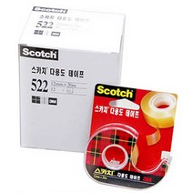 [동화오피스] 3M 스카치 투명테이프 522D (12mmx20M) 1갑_12개입 / 스카치테이프